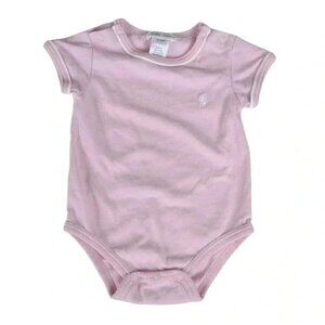 Ralph Lauren Pink Onesie Short Sleeve Size 3-6M